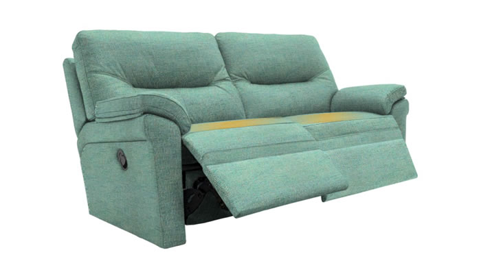 G Plan Seattle Heated 2.5 Seater Manual Recliner Dapple Ocean